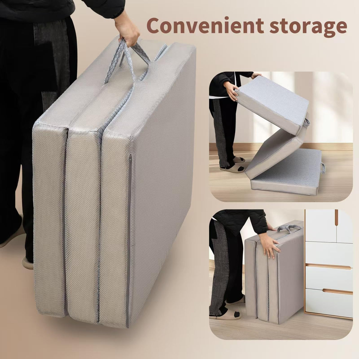 Gwydre Tri-fold 190 * 90 * 10 Single Memory Foam Mattress