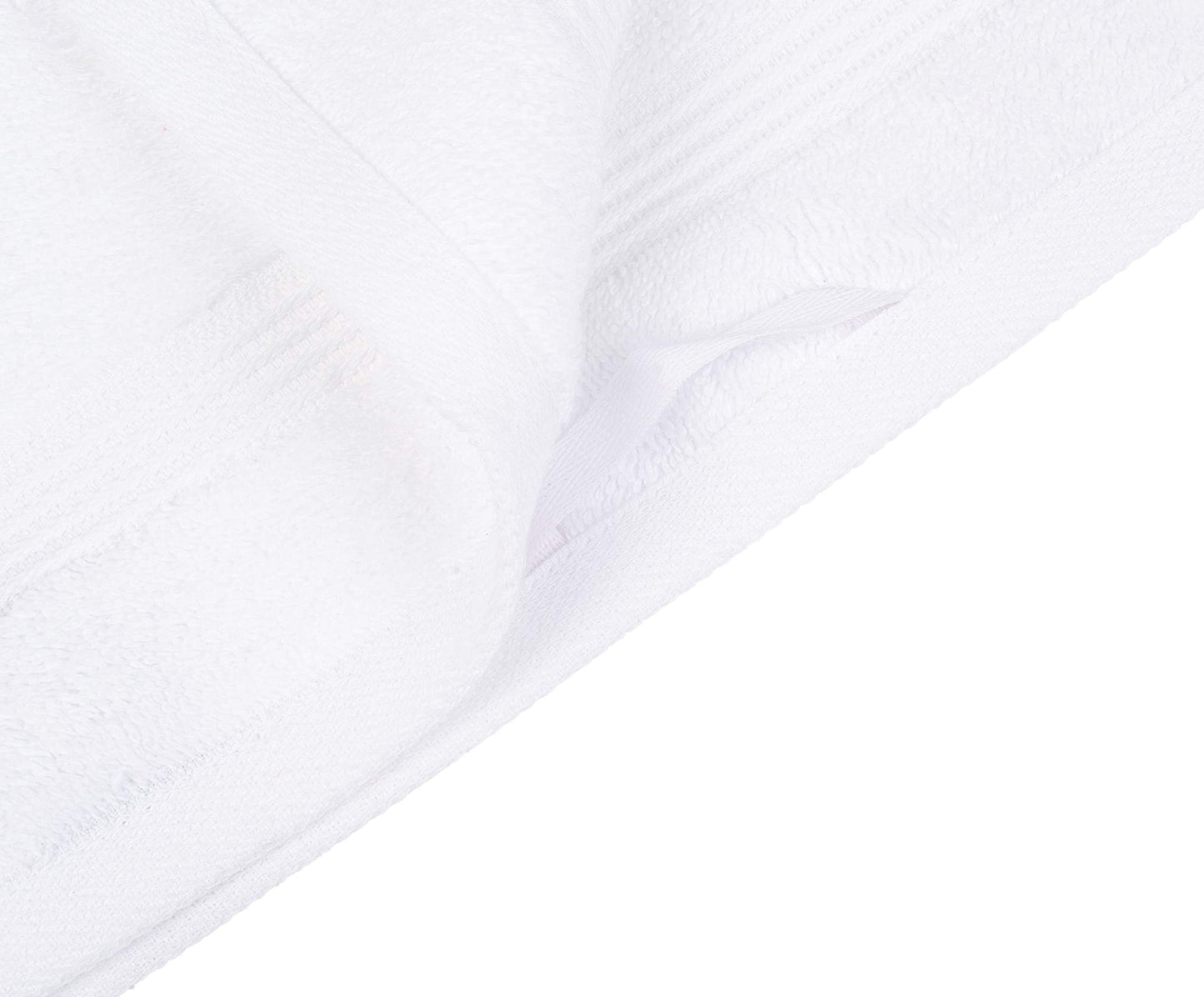 Gözze - New York Faceloths, Set of 4, Soft and Absorbent, 100% Cotton, 30 x 30 cm - White