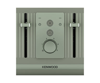 Kenwood Dusk Toaster, 4 Slot Toaster, Reheat, 5 Browning Settings, Defrost and Cancel Functions, Pull Crumb Tray, TFP30.000GN, 1800W, Olive Green