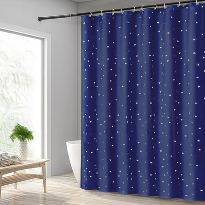 AWIYTE Shower Curtain 180 x 200 cm (71 x 79 Inch), Waterproof Polyester Textile Fabric Machine Washable with 12 Plastic Hooks & Weighted for Bathroom