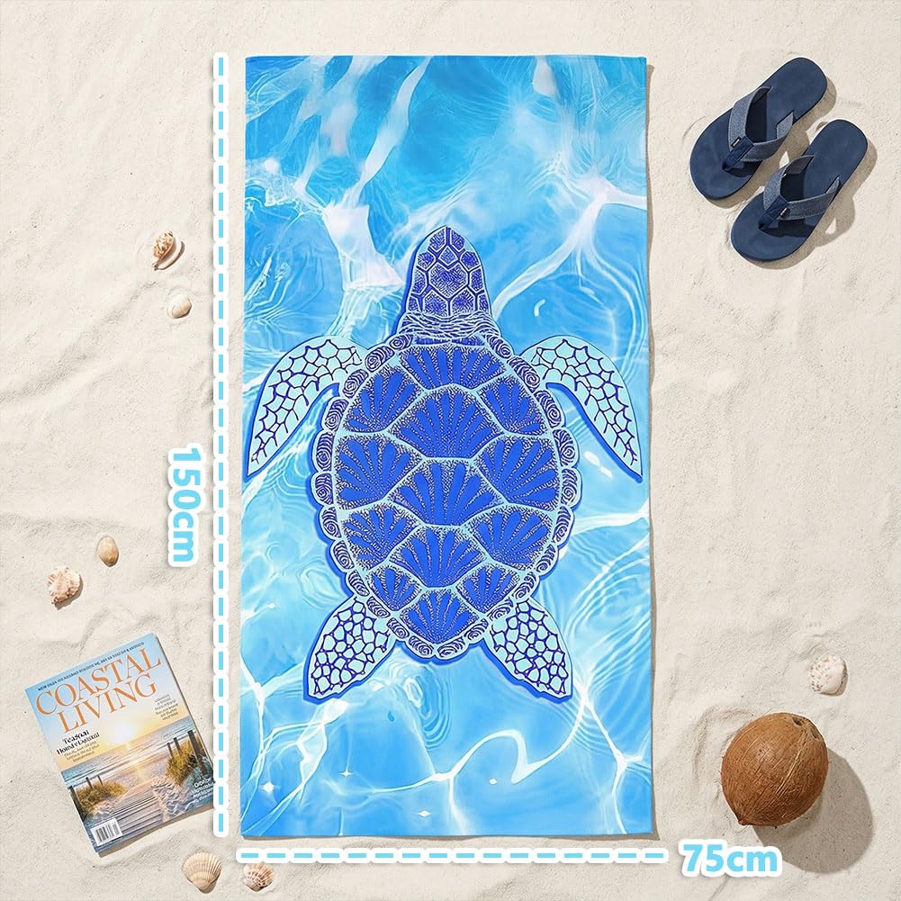Doodlewitz Large Quick Dry Microfibre Beach Bath Towel for Adult