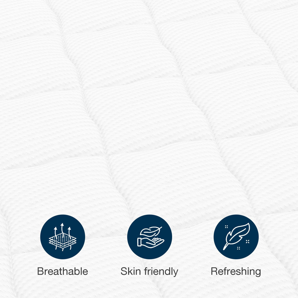 Mellsom King Mattress, Memory Foam 7-Zone Pocket Spring hybrid Mattress