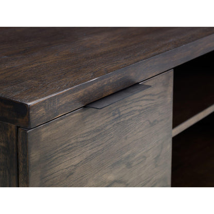 Julian Bowen Brooklyn TV Unit for up to 55" TVs, Dark Oak - H50 x W135cm