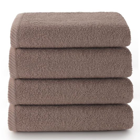 Top Towel Plus - Pack of 4 Bath and Wash Towels 100% Cotton | Hand Towels 50 x 100 cm | Soft, Absorbent and Durable | Ideal Set for Modern Bathroom