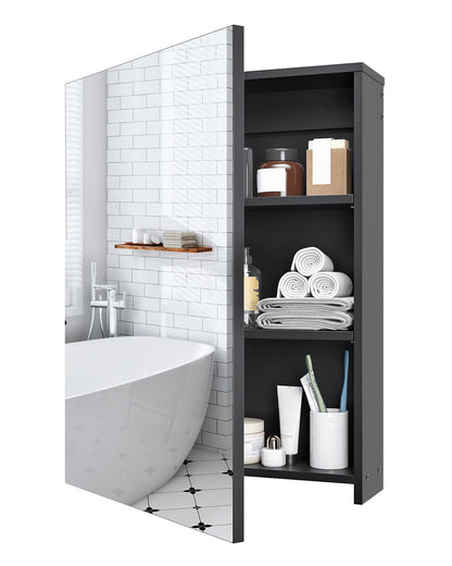 CHOEZON Bathroom Medicine Mirror Cabinet, Wall-Mounted Bathroom Vanity with Mirror, Medicine Cabinet with Storage Function, Hanging Storage Cabinet