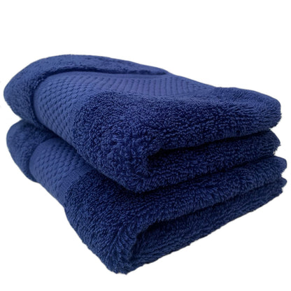 Sue Rossi Guest Towels 30 x 50cm Set Of 2, Organic Turkish Combed Cotton, 600gsm Thick, Soft & Absorbent Bathroom Or Kitchen Small Hand Towel