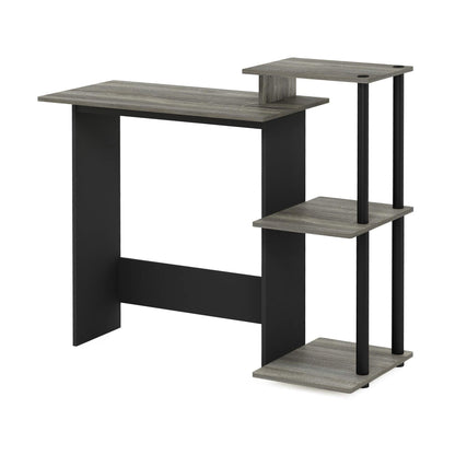 Furinno Efficient Home Laptop Notebook Computer Desk, Study Desk, Writing Desk, French Oak/Black