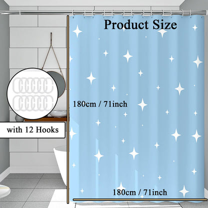 hzkais Shower Curtain, Mould Proof and Mildew Resistant Washable Bathroom Curtains, Shower Curtain for Bathroom, Bath Curtains with Hooks