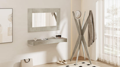 Mobili Fiver, Coat stand, Emma, Concrete Effect, Grey, Made In Italy