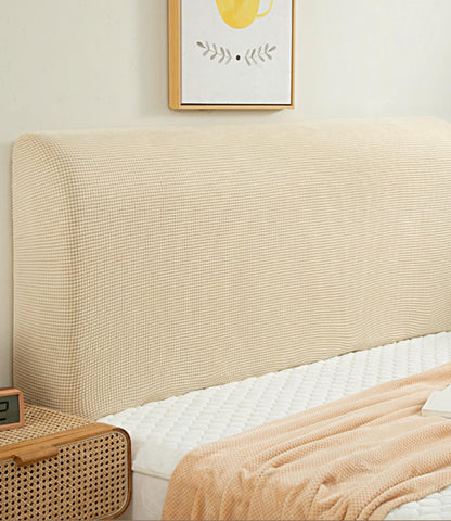 FANSU Headboard Cover for Single Double King Size Bed, Polar fleece Dustproof Headboard Wrap