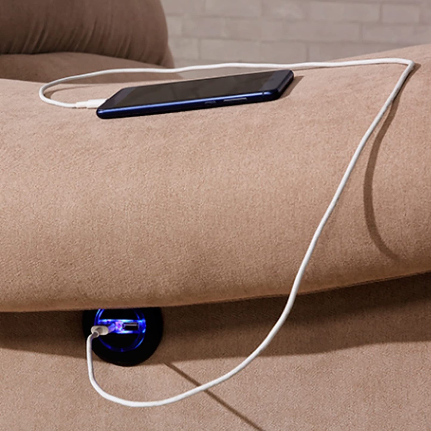 01 02 015 Electric Sofa Button, Easy To Use Sofa Hand Control Switch Lift Chair Button Waterproof with Dual USB for Home Theater Seating for Power