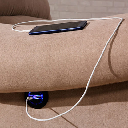 01 02 015 Electric Sofa Button, Easy To Use Sofa Hand Control Switch Lift Chair Button Waterproof with Dual USB for Home Theater Seating for Power