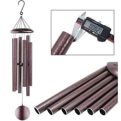 Astarin Wind Chimes Outdoor Deep Tone, 45 in Memorial Wind Chimes Large with 6 Heavy Tubes, Large Deep Tone Wind Chimes Outdoor for Garden Hanging