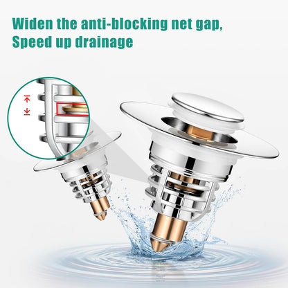 Diboniur Upgraded Sink Plug, Improved Bathroom Sink Plug Replacement, Universal Sink Stopper