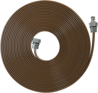 Gardena Sprinkler Hose: Fine Sprayer for beds, Borders and Narrow Areas, Length 15 m, Ready for Connection, Brown, can be Shortened or Extended