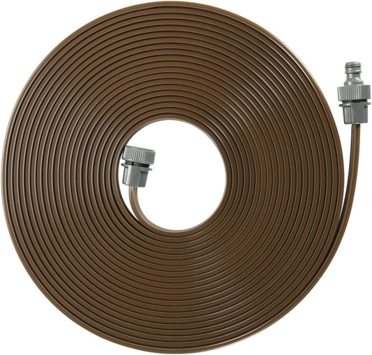 Gardena Sprinkler Hose: Fine Sprayer for beds, Borders and Narrow Areas, Length 15 m, Ready for Connection, Brown, can be Shortened or Extended