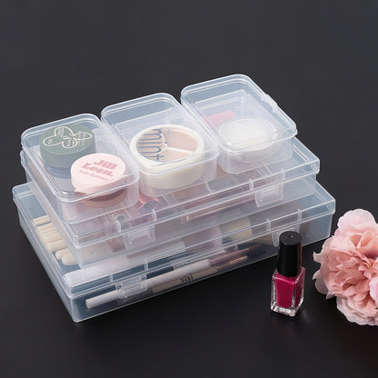 LJY Clear Hinged Storage Boxes, 20 Pack, 3 Mixed Sizes