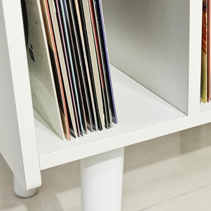 Record Player Stand with Vinyl Storage Holds Up to 300lb, Large Record Player Table Cabinet for Album Storage with Holder Vinyl Display Shelf