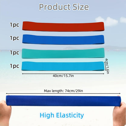 4 Pack Towel Bands, Beach Towel Clips for Pool & Cruise Chairs Elastic Sunbed Towel Craber Windproof Towel Holder Strap for Beach Chair