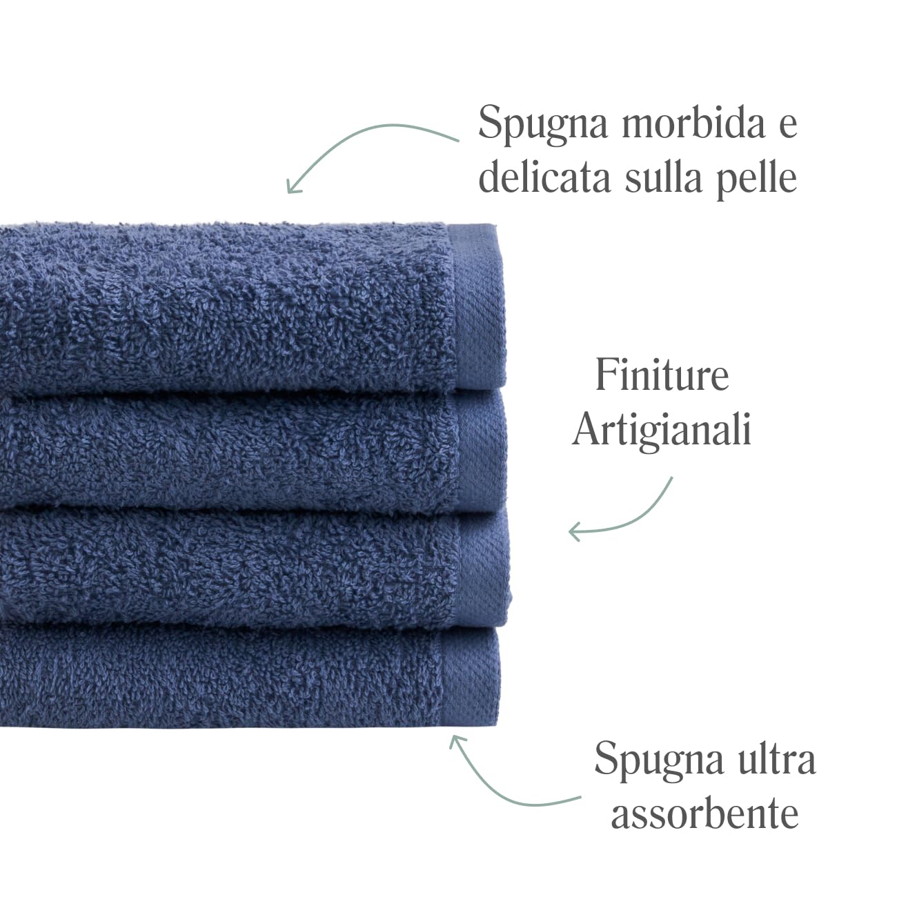 NELLA BIAGINI Minerva Bathroom Washcloths 30 x 30 cm, Set of 12, 100% Pure Terry Cotton, 420 g/m², Soft, Absorbent, Practical, Durable, Solid Colour