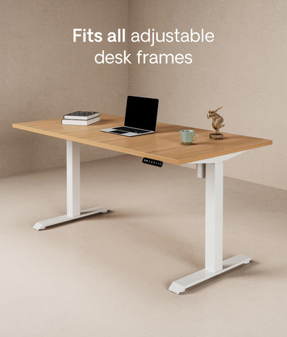 Desktronic Table Top 140 x 70 cm Desk Top - Perfect for Height-Adjustable Desks, Dining Tables and More - Made in Europe