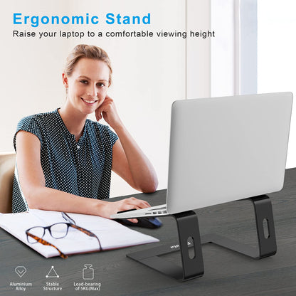 BoYata Laptop Stand, Ventilated Laptop Stand for Desk, Laptop Riser