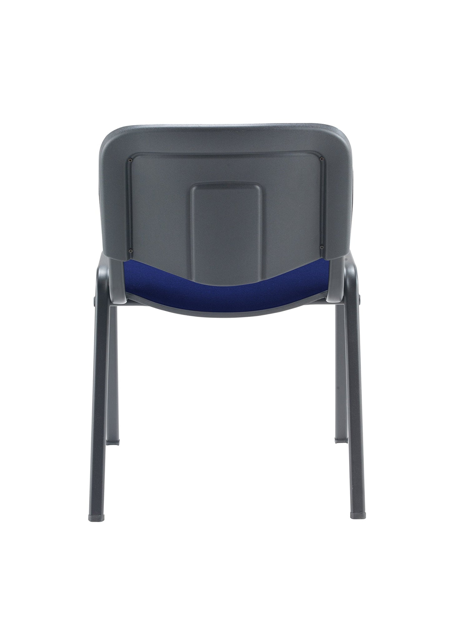 Office Hippo Heavy Duty Stackable Reception Chair, Black Frame, Fabric, Royal Blue