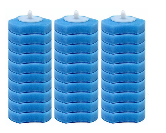 ChuangChi 30 PCS Disposable Toilet stick Replacement Head, Disposable toilet stick refill head (Ocean fragrance)