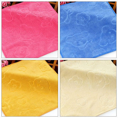 5 Piece Hand Dry Towel Five Colors Small Hand Towels Hanging Loop 25x25cm