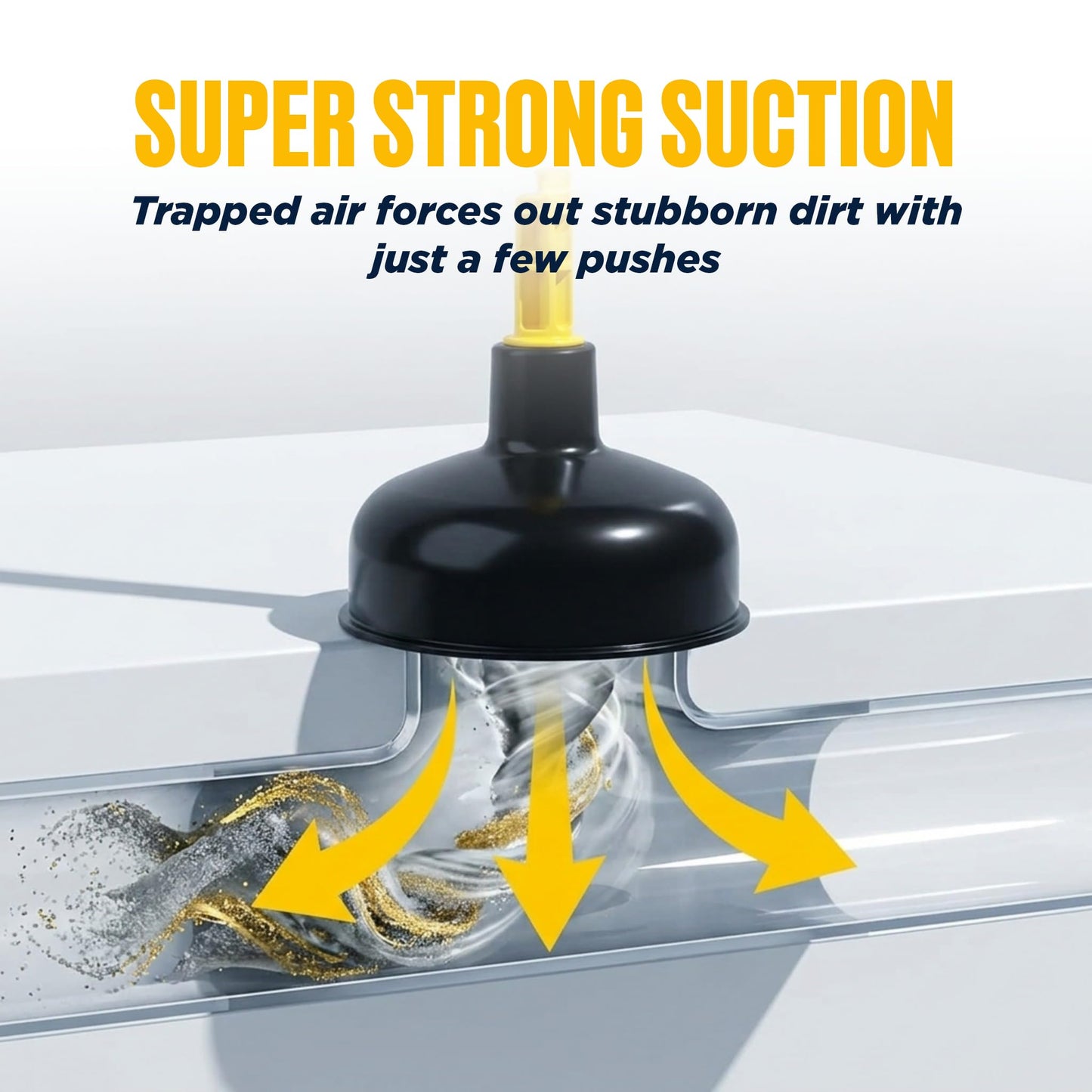 Mario10 Heavy Duty Drain Plunger & Sink Unblocker, Suction Cup, 5.51-in