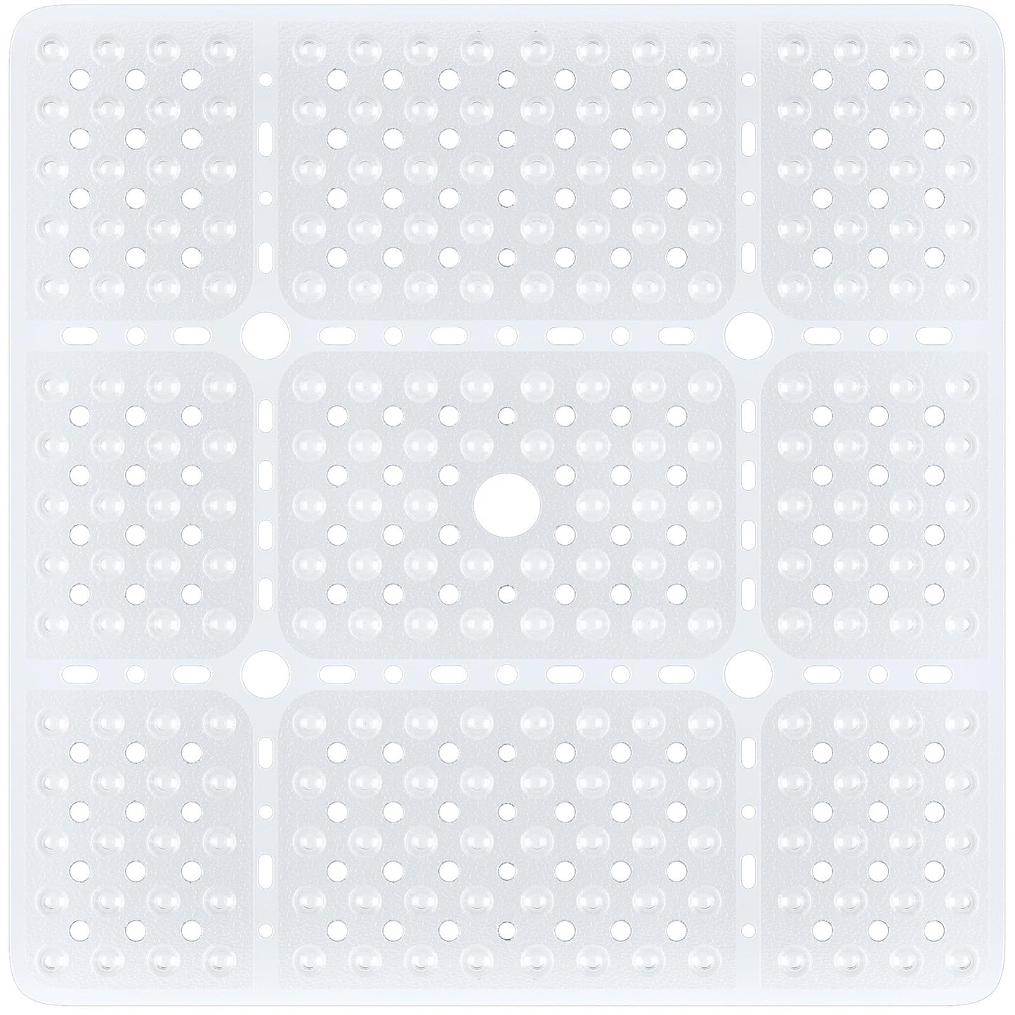 XIYUNTE Large Square Shower Mat Non Slip Anti Mould - 70x70cm Extra Large Non Slip Shower Mats for Inside Shower, Anti Slip Shower Mat for Elderly,