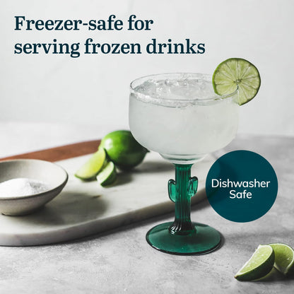 Libbey Cactus Margarita Glasses, 16-Ounce, Set of 4