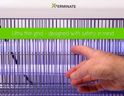 Xterminate 40W Electric Flying Insect Killer Zapper Electronic UV Commercial, Home, Kitchen, Wall Ceiling Mountable, Kills Flies, Bugs, Mosquitoes,