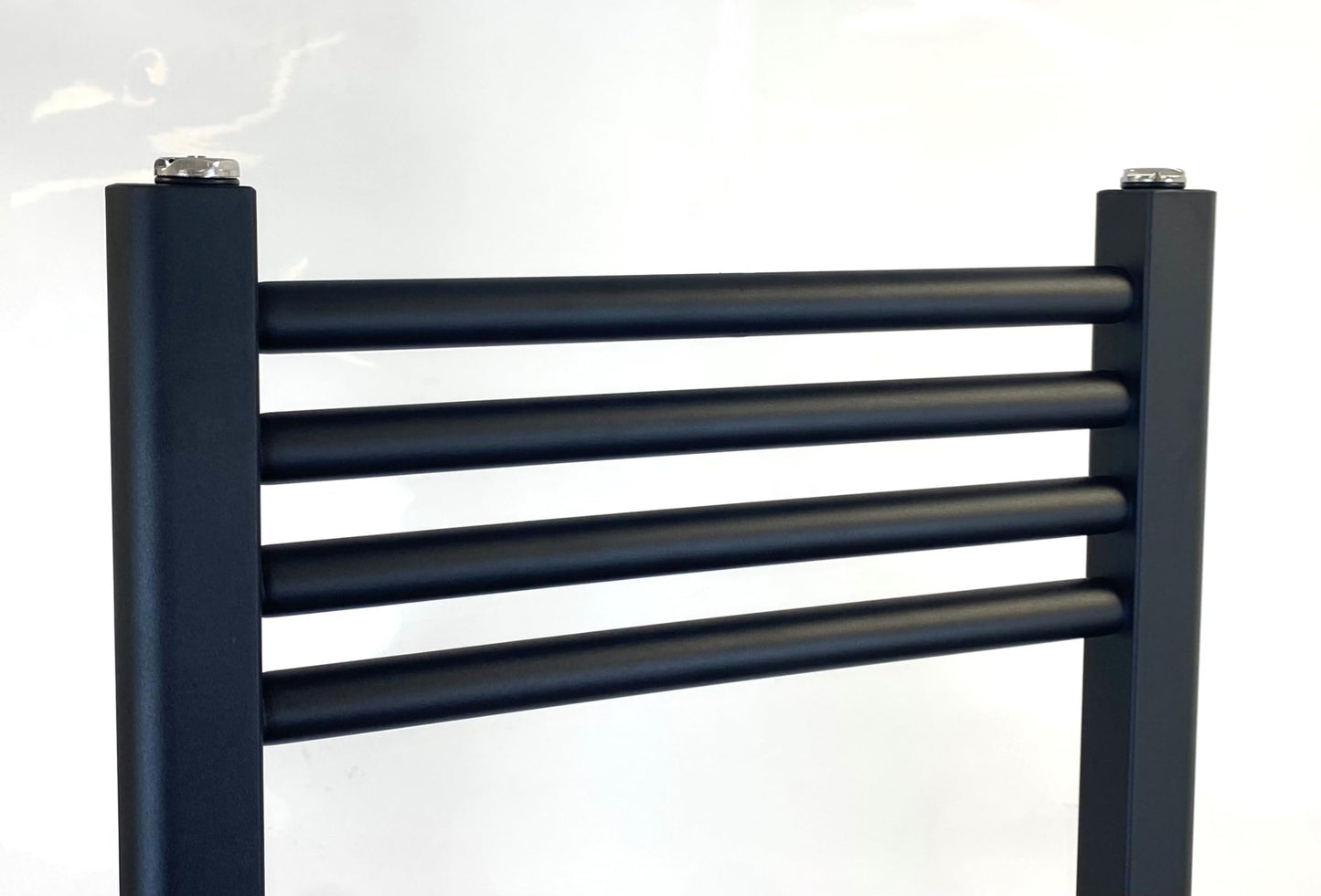 Greened House Milano Black Heated Towel Rail 500mm W x 600mm H