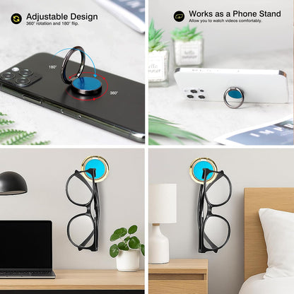 GZGRYTRC 8 piece Sunglasses Holder, Glasses Stand for Wall Mounting, Sunglasses Display or Glasses Storage, White Eyeglasses Holder Stand