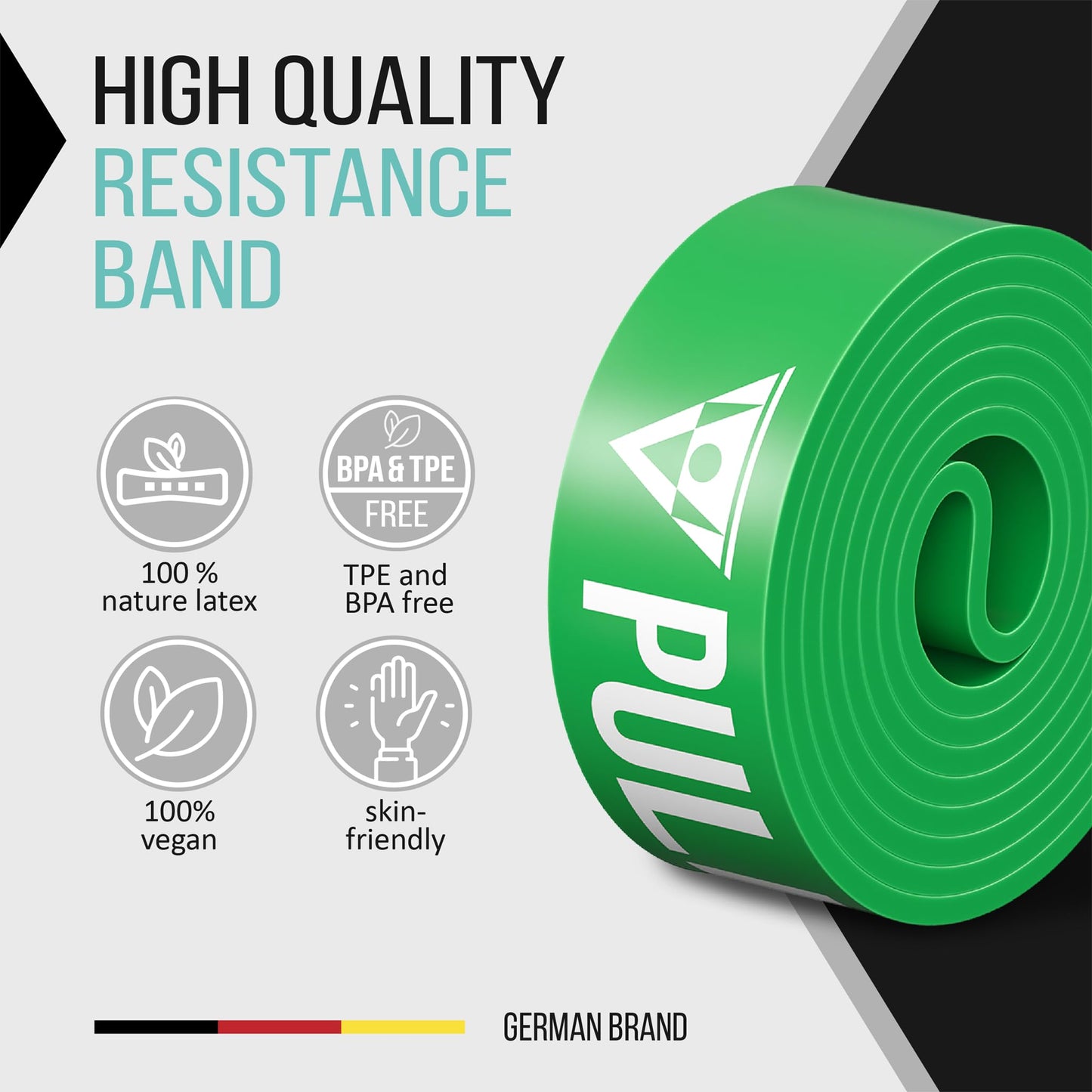 PULLUP & DIP Resistance Bands Pull Up Bands for Assisted Pull Ups, Calisthenics, Crossfit, Pull Up Bar; Premium Fitness Bands (LIGHT + MEDIM + STRONG