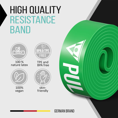 PULLUP & DIP Resistance Bands Pull Up Bands for Assisted Pull Ups, Calisthenics, Crossfit, Pull Up Bar; Premium Fitness Bands (LIGHT + MEDIM + STRONG