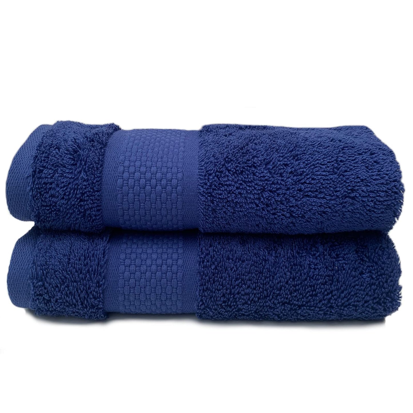 Sue Rossi Guest Towels 30 x 50cm Set Of 2, Organic Turkish Combed Cotton, 600gsm Thick, Soft & Absorbent Bathroom Or Kitchen Small Hand Towel