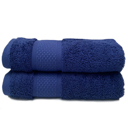 Sue Rossi Guest Towels 30 x 50cm Set Of 2, Organic Turkish Combed Cotton, 600gsm Thick, Soft & Absorbent Bathroom Or Kitchen Small Hand Towel