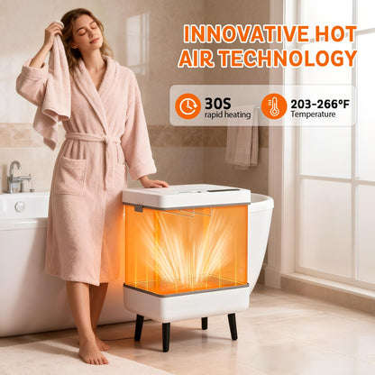 JAOGAUS Towel Warmer, Foldable Towel Heater Cabinet with LED Display