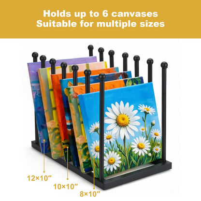ForgeVale Art Storage Rack for Canvas & Drawing Boards, Adjustable Canvas Organiser Stand, Space Saving Art Rack for Studio, Classroom & Home