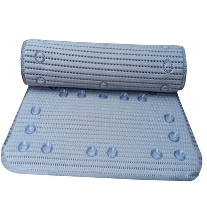 Non Slip Bath Mat Pvc Rubber With Secure Grip Suction Cups And Drain Holes Easy Clean Long Anti Mould Bathtub Mat 90cm x 42cm Ideal For Elderly Or