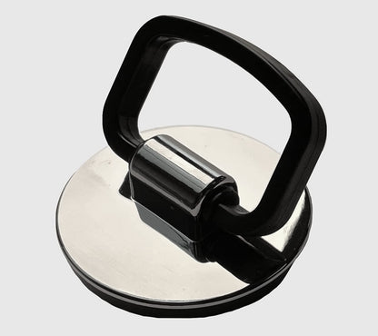 Bath OR Kitchen Sink Chrome Effect Plastic Plug with Easy Grip Handle 44mm Diameter