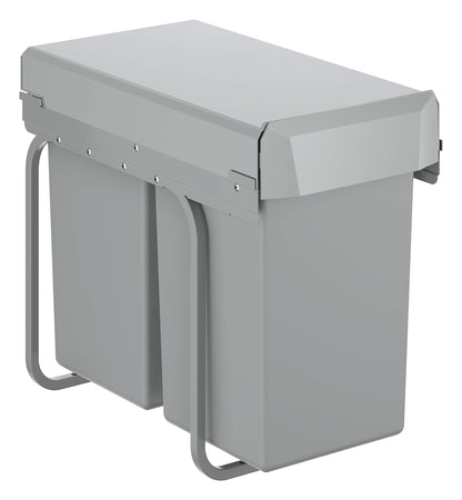 GROHE Kitchen Waste System - 2 Bins (15L Each), Telescopic Action, Floor Mounted for Cabinets 30 cm or Wider, Fits with GROHE Blue Home and GROHE Red