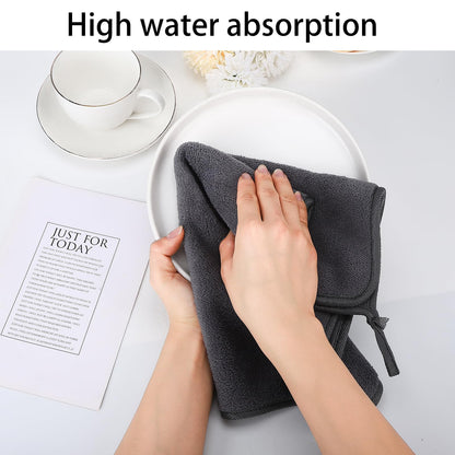 saerryor Microfiber Hand Towels with Hanging Loop Kitchen Hand Towels