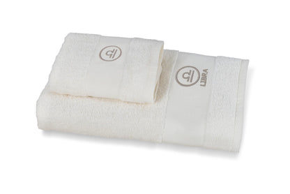 zer0bed Zodiac Zodiac Bath Towel Set, Set of 2, Face Towel, Guest Towel-Bidet, 100% Cotton, Plain with Embroidery, Scales