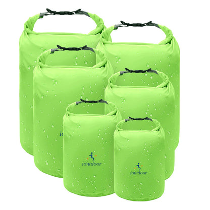 ioutdoor Dry Bag Set 2L + 5L + 10L + 20L+ 40L+ 70L Waterproof Small Lightweight Dry Bags for Paddle Board Kayaking Swimming Fishing Camping Hiking