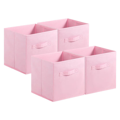 GFUEIGJ Cube Storage Boxes Foldable Storage Cubes Cube Storage Box with Handles Square Storage Boxes for Home Office Kids Room Closet Shelves