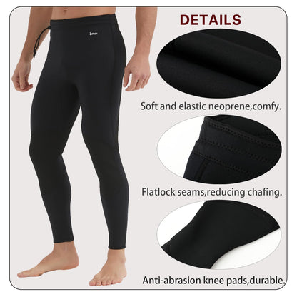 Lemorecn Wetsuits Pants 3mm Neoprene Swimming Canoeing Pants(UK1031-2XL?