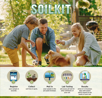 Soil Kit Soil Test Kit -Discover Your Lawn and Garden Fertility with PH Meter, Moisture, Nutrient and Mineral Analysis. Savvy Results Provide Custom